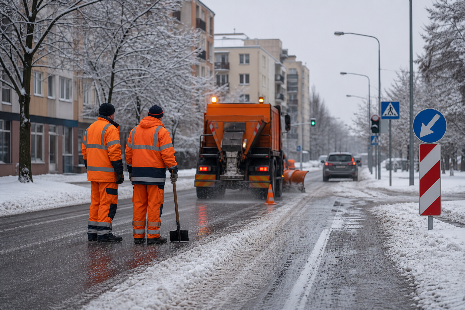 Zimowe utrzymanie dróg w Łodzi i województwie łódzkim